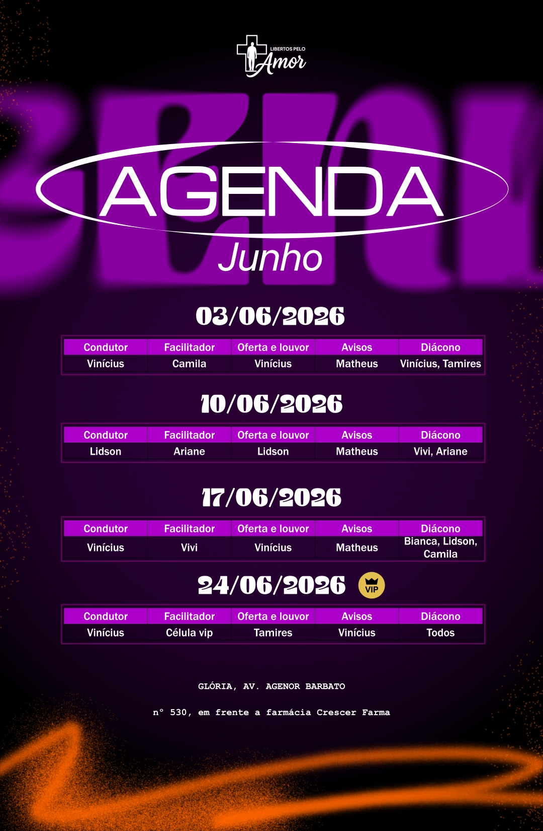 Agenda de Célula