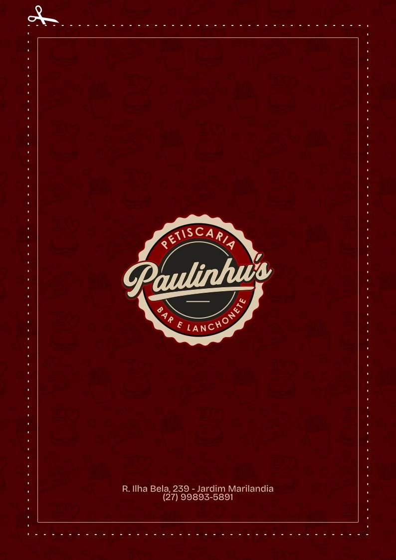 Cardápio · Petiscaria Paulinhu's